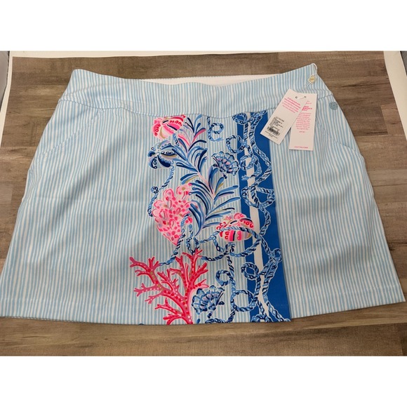 NWT Lilly Pulitzer UPF 50+ Luxletic Monica Skort Multi Naut Today Golf Size‎ 16